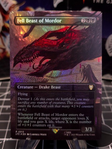 Foil mtg fell beast - fell, mordor