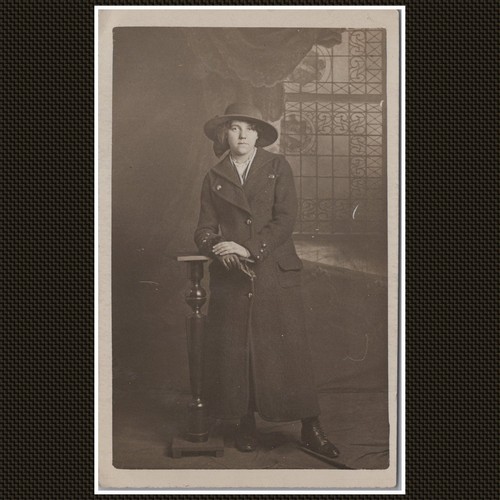 Portrait woman coat and - woman, in