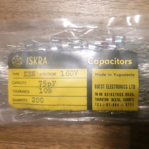 Joblot iskra 75pf - iskra, 0.075nf