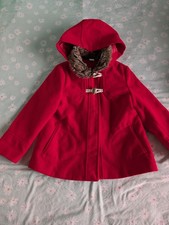 Red Girls Hooded Coat From Tu