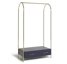 Habitat Wilderness Clothes Hanging Rail Blue & Gold Rare 