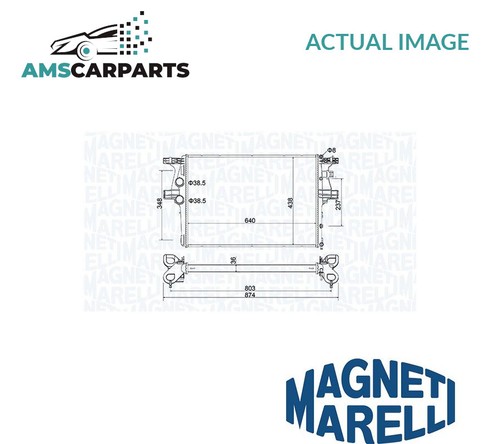 Engine cooling radiator - engine,