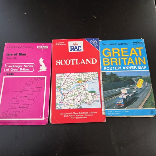 Vintage folded maps - vintage,