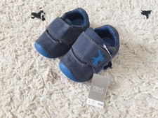 New Next blue soft suede digger toddler infant Cruiser first Shoes | size 2