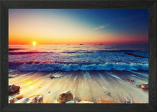 Colorful Seaside Framed Wall