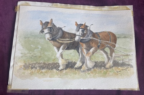 Vintage watercolour painting - vintage,