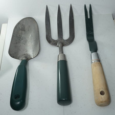 Vintage 2000's Old English Style Garden Hand Trowel & Fork Weeder Potting tools