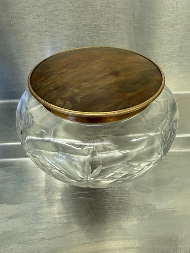 Antique victorian glass powder - victorian,