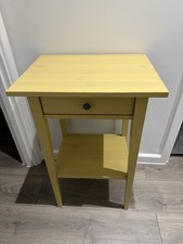 Ikea Hemnes Yellow Side Table Bedside Bedroom Furniture New