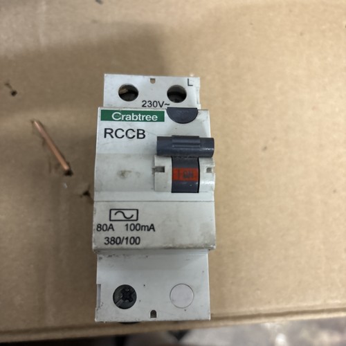 Crabtree amp 100ma rccb - crabtree, rcd