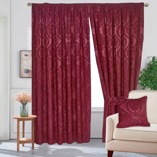 Jacquard curtain pencil pleat - curtain,