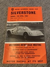 BARC Silverstone Program 1969 F3 GT Special Saloons Sports Cars