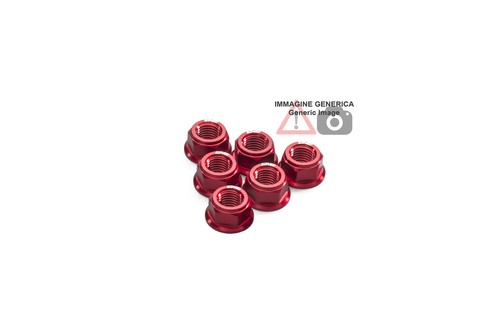 Nuts ring gear m10x1 red - ring,