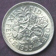 1953 "Lucky" Sixpence - Stunning UNCIRCULATED Coin, FREE POSTAGE (D435)