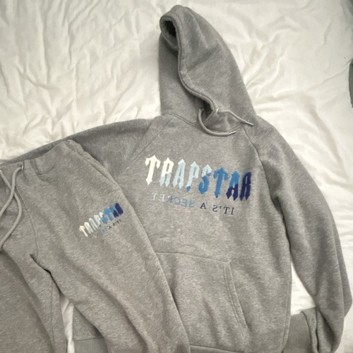 Trapstar tracksuit grey blue - tracksuit:, grey,