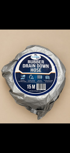 15m rubber drain - 15m, down