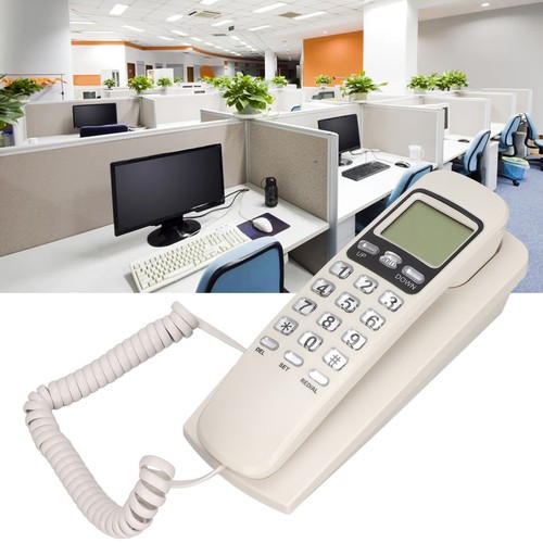 Wired wall phone calendar - phone, lcd