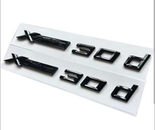 BM W 30D Xdrive Emblem, Logo, Badge, UK Stock BMW X5,6, F15,F16, PAIR X2 SET