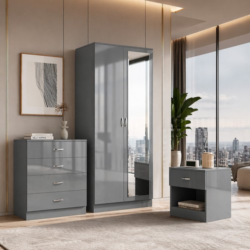 Stunning grey bedroom - stunning,