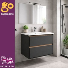 Black oak wall - black, hung
