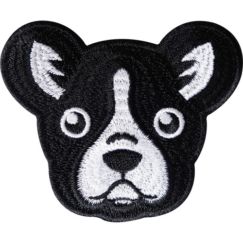 Boston terrier patch iron - terrier,