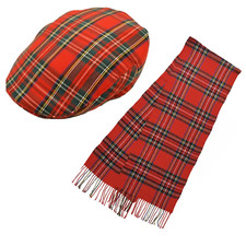 FIDRA Scottish Red Tartan Flat