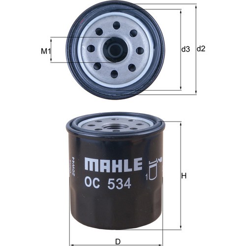534 oil filter fits - oc,