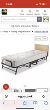 Jay-Be Crown Premier Deep Spring Interior Mattress Single Folding Bed - Black