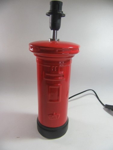 Red telephone box - red, lamp