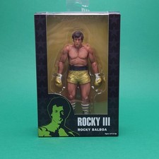 ROCKY 3 III ☆ ROCKY BALBOA Yellow Attire Shorts Action Figure NECA Boxed Sealed