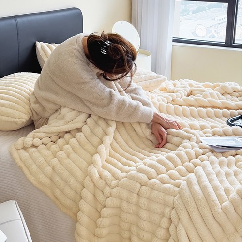 Large ribbed faux - faux, warm