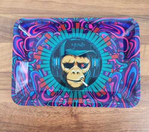 Tune monkey metal rolling tray - monkey,