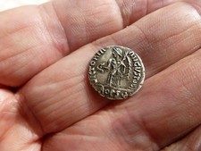 ANCIENT ROMAN Barbarous Magnus Maximus Silver Siliqua, Very Rare.