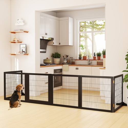 Pawhut freestanding pet dog - pet,