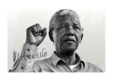 Nelson Mandela(1 A4 reproduction signed photograph poster with choice of frame