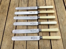 6 Faux Bone Handled Table