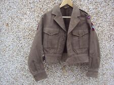 POST WW2 BRITISH 1949 PATTERN PARATROOPERS BATTLEDRESS JACKET BADGED SIZE SMALL