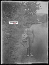 Girl, nature, road, Glass