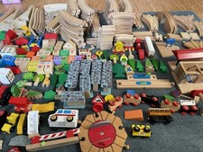 Brio Bigjigs Large Job Lot Wooden Track Train Set Scenery Thomas Tank Engine