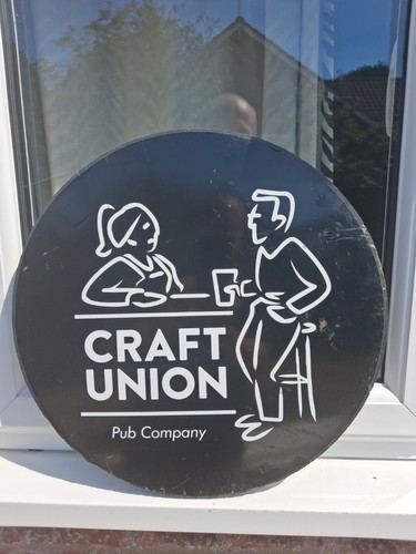 Pub sign craft union wooden - pub,