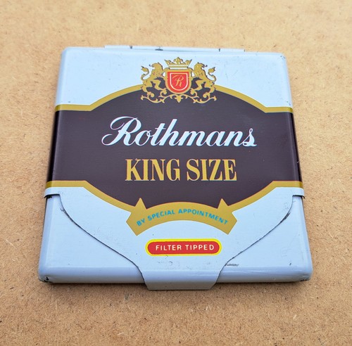 Rothmans vintage cigarette tin - rothmans,