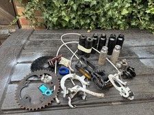 Job Lot Old & Mid School BMX parts pegs pedals chainrings levers brakes 