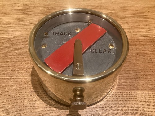 Railway signal box - signal, brass