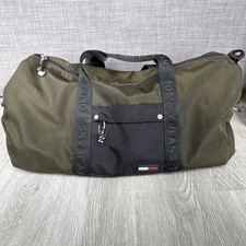 Tommy Jeans Dark Green Nylon Travel Duffel Bag Short Handle - Lightly Used