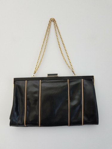 1980s vintage leather clutch - vintage,