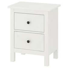 IKEA HEMNES Chest of 2 Drawers White Stain Grey stained Compact Storage 54x66 cm