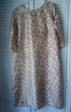 Bronze  & Cream 100% Raw Silk