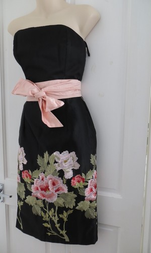 Diva satin floral embroidery - floral,
