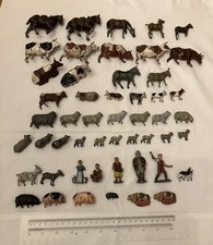  51 Vintage Painted Lead Farm