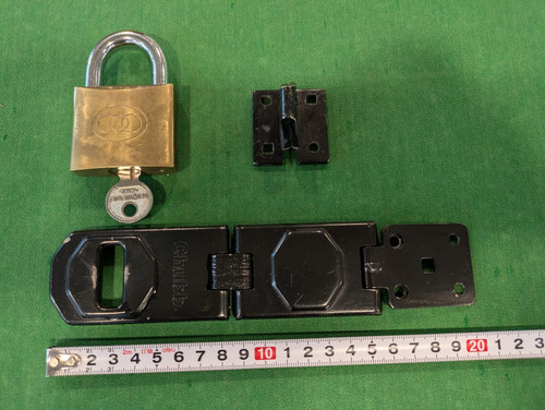Chubb hasp and - and, staple
